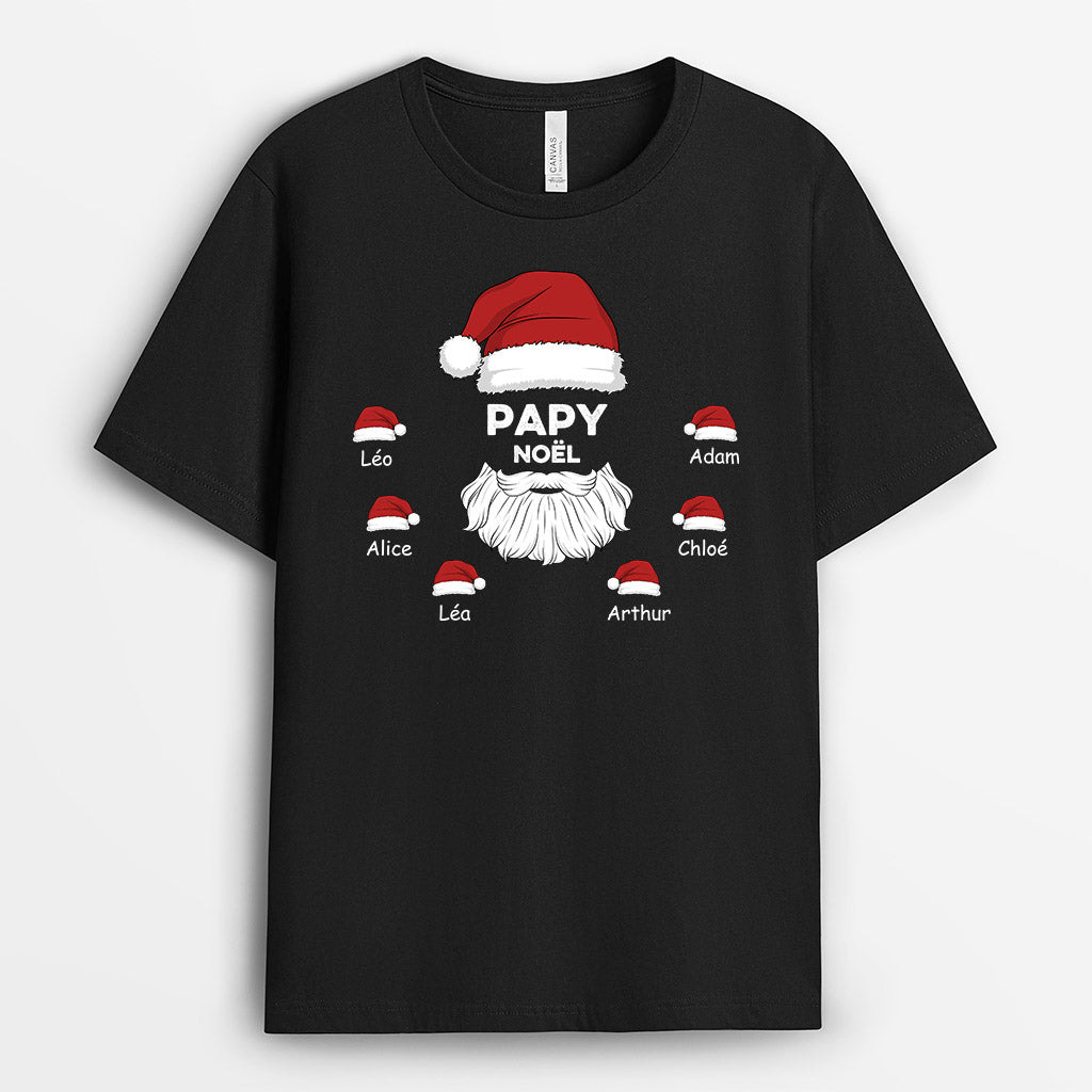 Papa Papi - Cadeau Personnalisé | T-shirt pour Papa Papi Noël