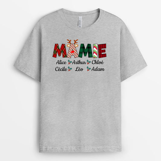 0573AFR1 Cadeau Personnalise T shirt Maman Mamie Noel