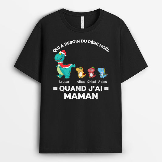 0583AFR2 Cadeau Personnalise T shirt Maman Mamie Noel