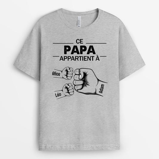 0632AFR1 Cadeau Personnalise T Shirt Famille