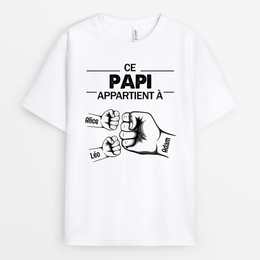 0632AFR2 Cadeau Personnalise T Shirt Famille