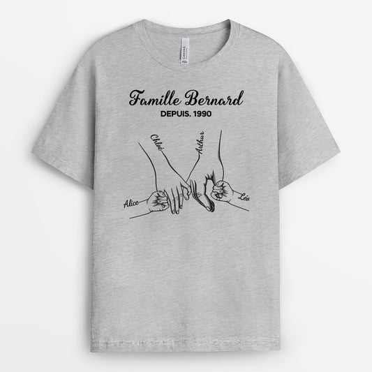 0662Afr1 Cadeau Personnalise T shirt Famille