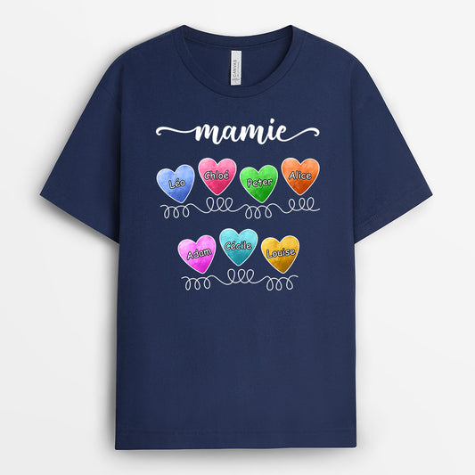 0738Afr2 Cadeau Personnalise T shirt Mamie Maman