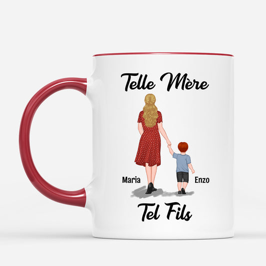 0766MFR2 Cadeau Personnalise Mug Mere Fille Maman Mamie