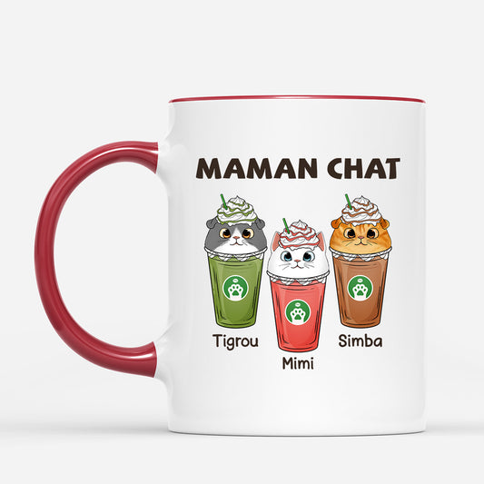 0768MFR2 Cadeau Personnalise Mug Chat Amoureux des Chats