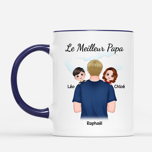 0771M290BFR2 Cadeau Personnalise Mug Meilleur Papa Papi