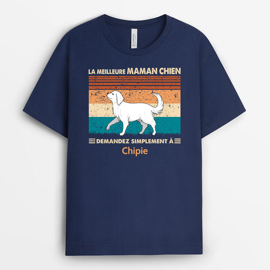 0781AFR2 Cadeau Personnalise T shirt Chien Amoureux des Chiens