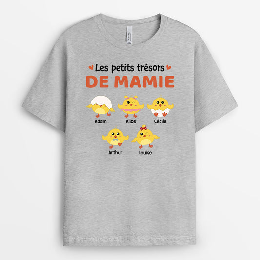 0787AFR2 Cadeau Personnalise T shirt Enfants Mamie Maman