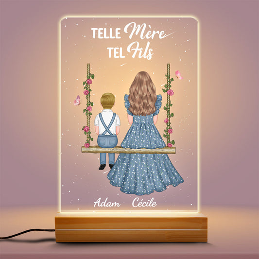 0789LFR2 Cadeau Personnalise Lampe LED 3D Mamie Maman