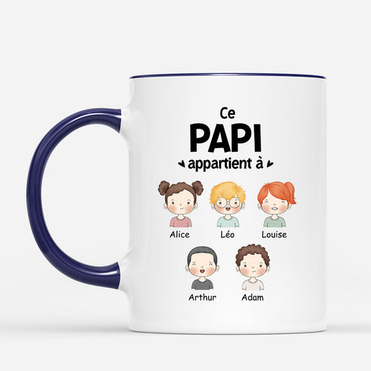 0840MFR2 Cadeau Personnalise Mug Mamie MamanCadeau Personnalise Mug Papa Papi