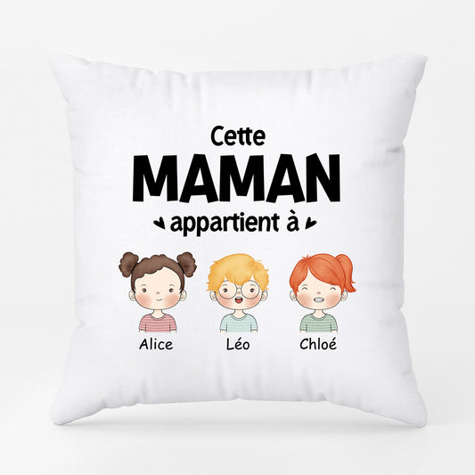 0840PFR1 Cadeau Personnalise Coussin Mamie Maman