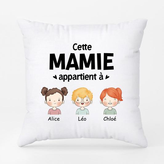 0840PFR2 Cadeau Personnalise Coussin Mamie Maman