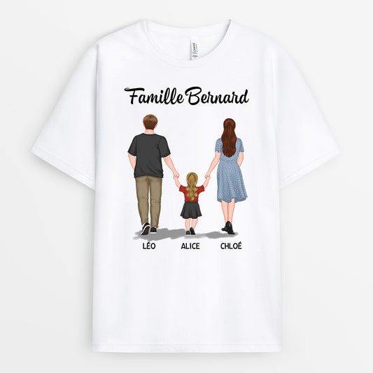 0844AFR1 Cadeau Personnalise T shirt Famille