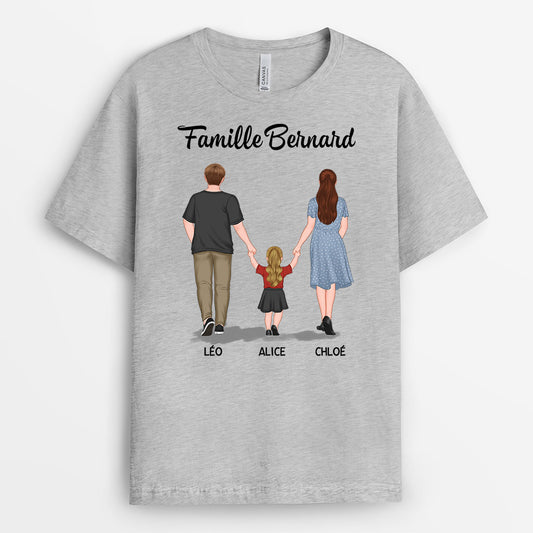 0844AFR2 Cadeau Personnalise T shirt Famille