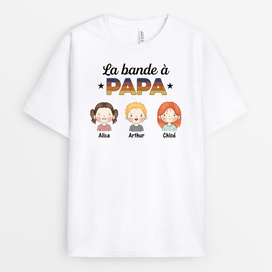 0845AFR1 CadeauPersonnalise T shirtBande Papa Papi