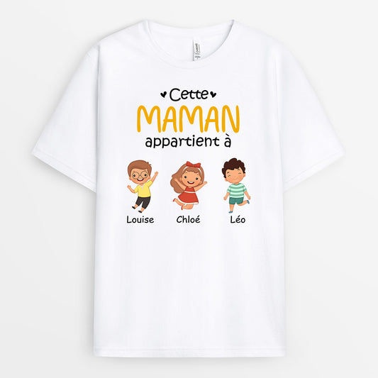 0865AFR1 Cadeau Personnalise T shirt Mamie Maman