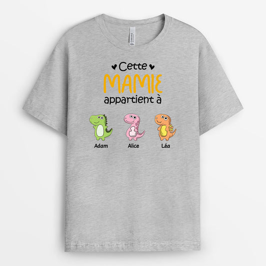 0879AFR2 Cadeau Personnalise T shirt Mamie Maman