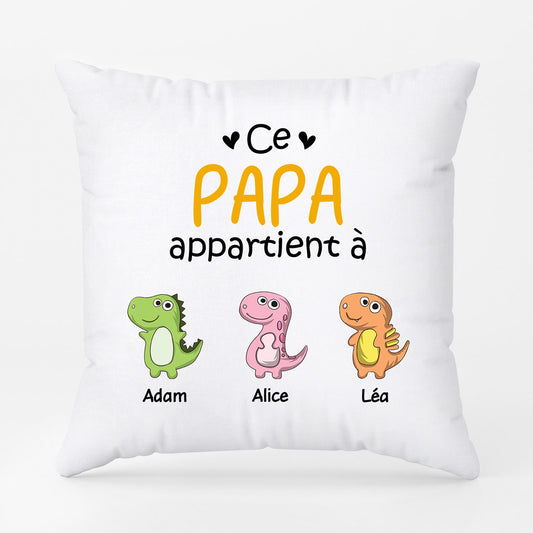 0879PFR1 Cadeau Personnalise Coussin Papy Papa