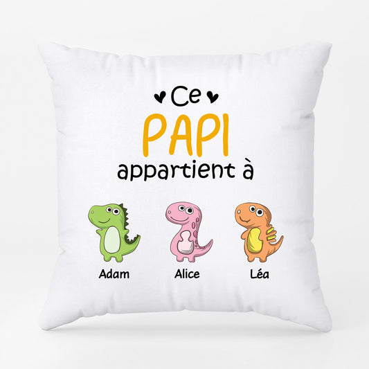 0879PFR2 Cadeau Personnalise Coussin Papy Papa