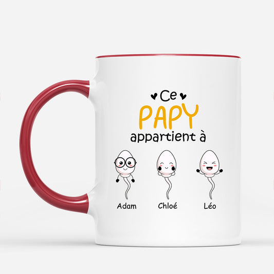 0885MFR2 Cadeau Personnalise Mug Papy Papa