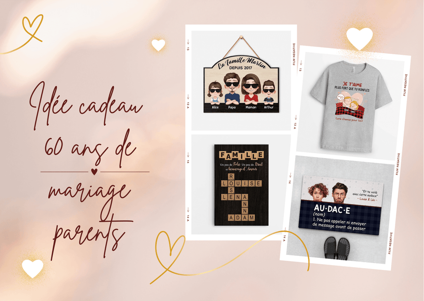 30 Idées De Cadeaux Pour Les Parents 60 ans De Mariage