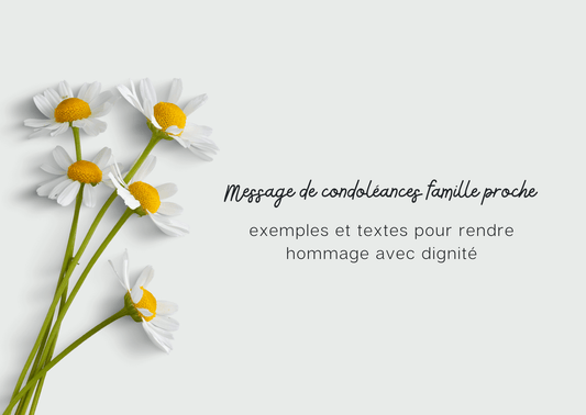 100 Messages de condoléances pour la famille proche