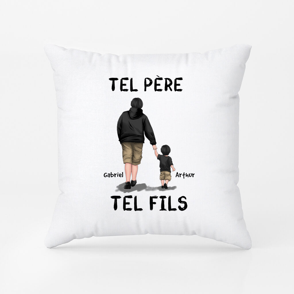 Tel Père Tel Fils - Cadeau Personnalisé | Coussin Pour Papa