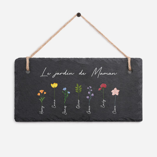 0065AFR1 le jardin de mamie maman ardoise de jardin decorative personnalisee imprimee uv 0065ae6p5a