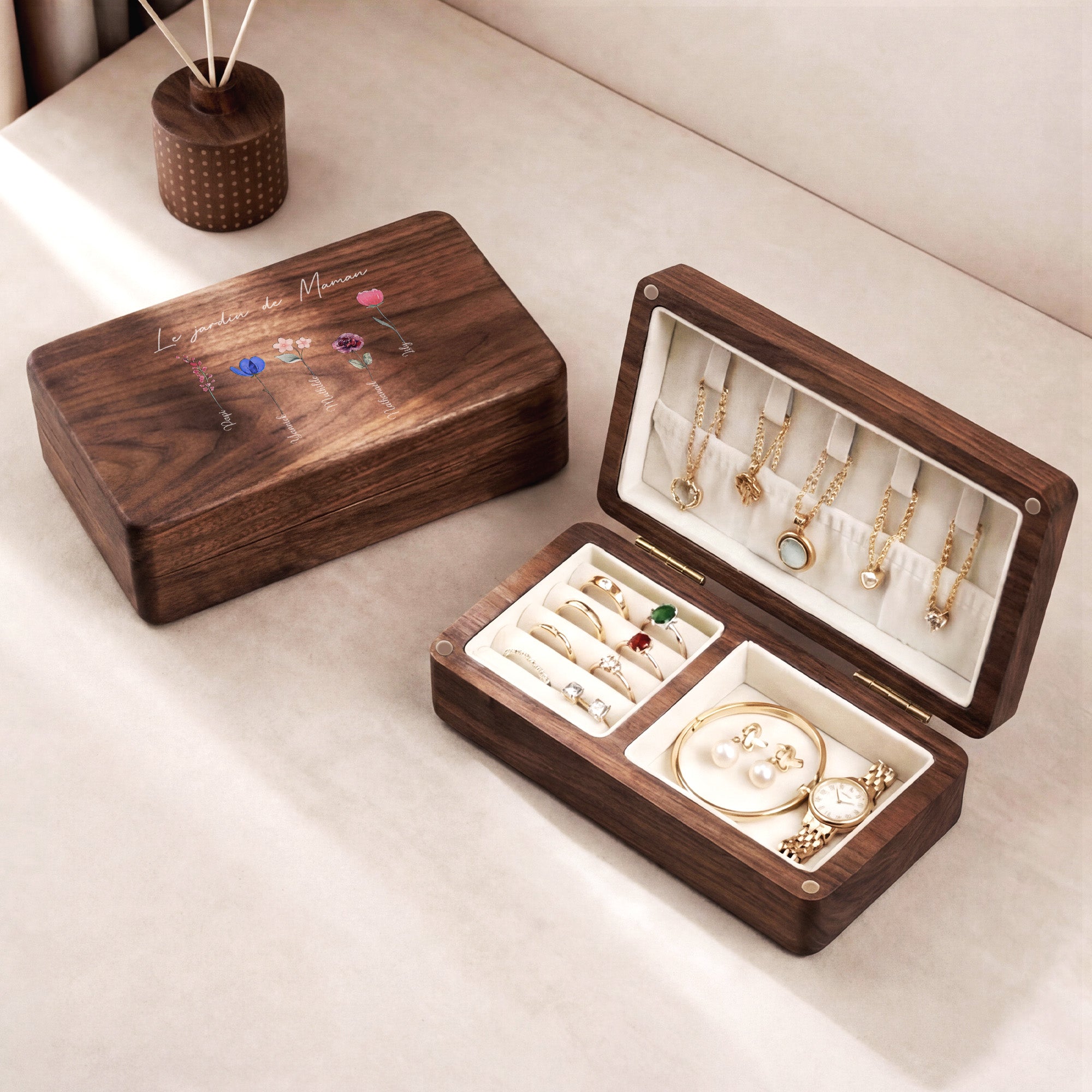 0065AFR2 cadeau le jardin de mamie boite a bijoux en bois personnalisable 0065ajsq5a