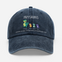 0114AFR1 casquette_ personnalisee delavee dessin papa papy et enfant papisaurus 0114ajsk5b