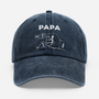 0263AFR1 cadeau papa papy et enfant casquette_ personnalisee delavee pour homme 0263ajsf8b