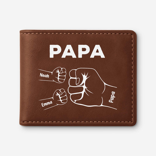 0263JFR1 portefeuille en cuir personnalise_ homme papy avec poings 0263j5l8b