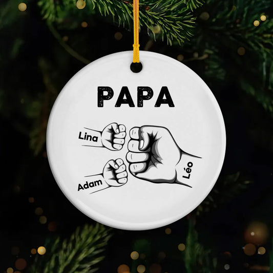 0263OFR1 ornement ceramique personnalise pour papy avec poings 0263okl8b_59e497eb 9d97 47e0 9ae4 514c4e1b90be