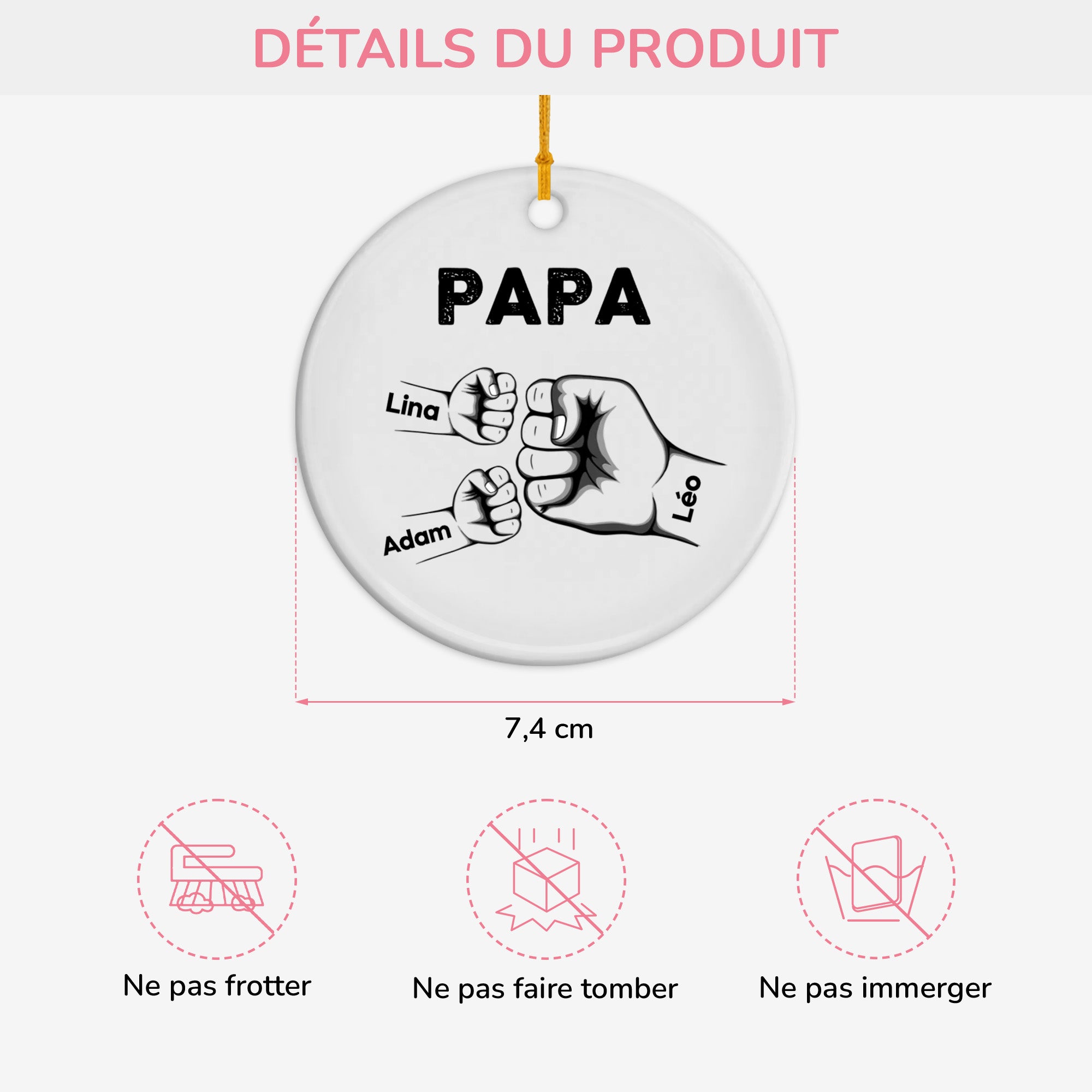 0263OFR3 ornement ceramique personnalise pour papy avec poings 0263okl8b_011b6af1 b688 4223 ae8e 2316c6115413