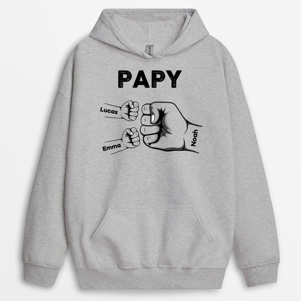 0263PFR2 bosse de poing de papi enfants coussin a personnaliser pour papy_161df301 87d4 4529 aa73 a4fb381aa80f