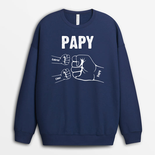 0263PFR2 bosse de poing de papi enfants coussin a personnaliser pour papy_8c684768 0d19 4ea8 b8b4 c32c72a646f5