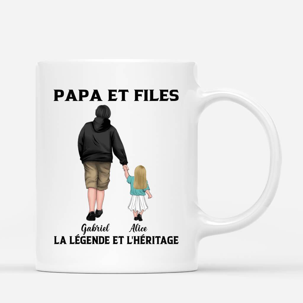 Père Et Fils La Légende Et L'Héritage - Cadeau Personnalisé | Mug pour Homme