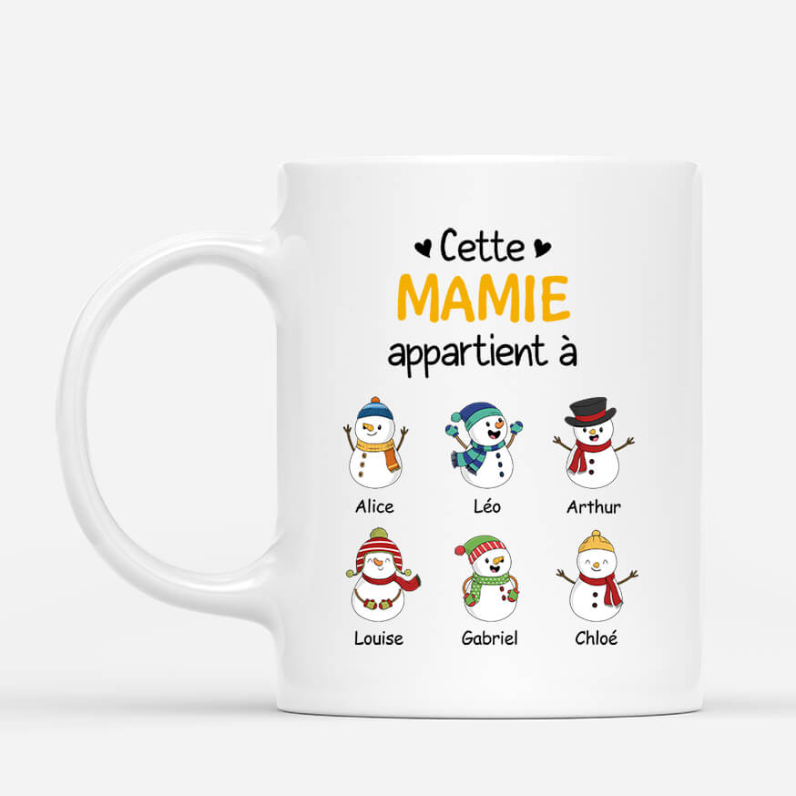 Cette Mamie Appartient À - Cadeau Personnalisé | Mug Pour Mamie Maman