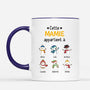 0527MFR3 Cadeau Personnalise Mug Petits Enfants Mamie Noel