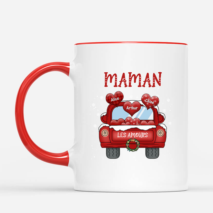 0598MFR2 Cadeau Personnalise Mug Maman Mamie Noel