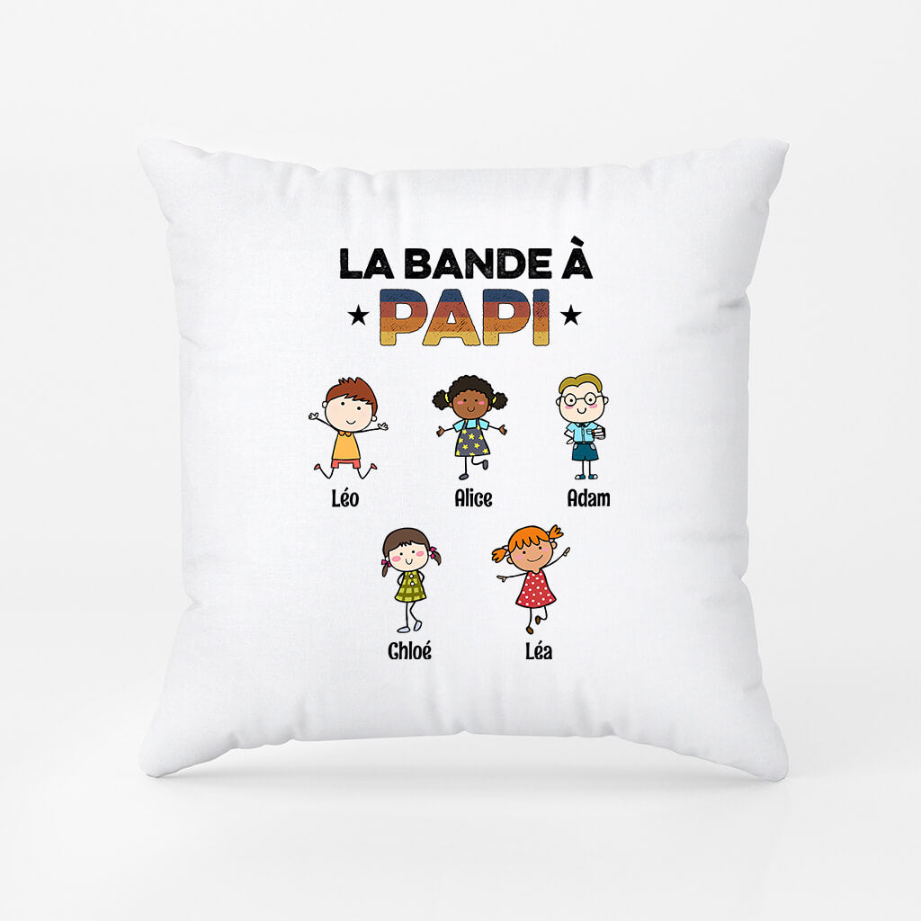 La Bande À Papy Mignonnettes - Cadeau Personnalisé | Coussin Pour Papy