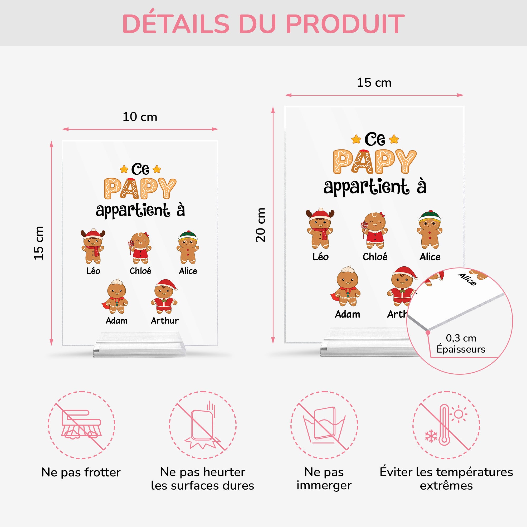 0661RFR4 plaque en acrylique personnalisee ce papa appartient a version biscuits 0661r8q7b