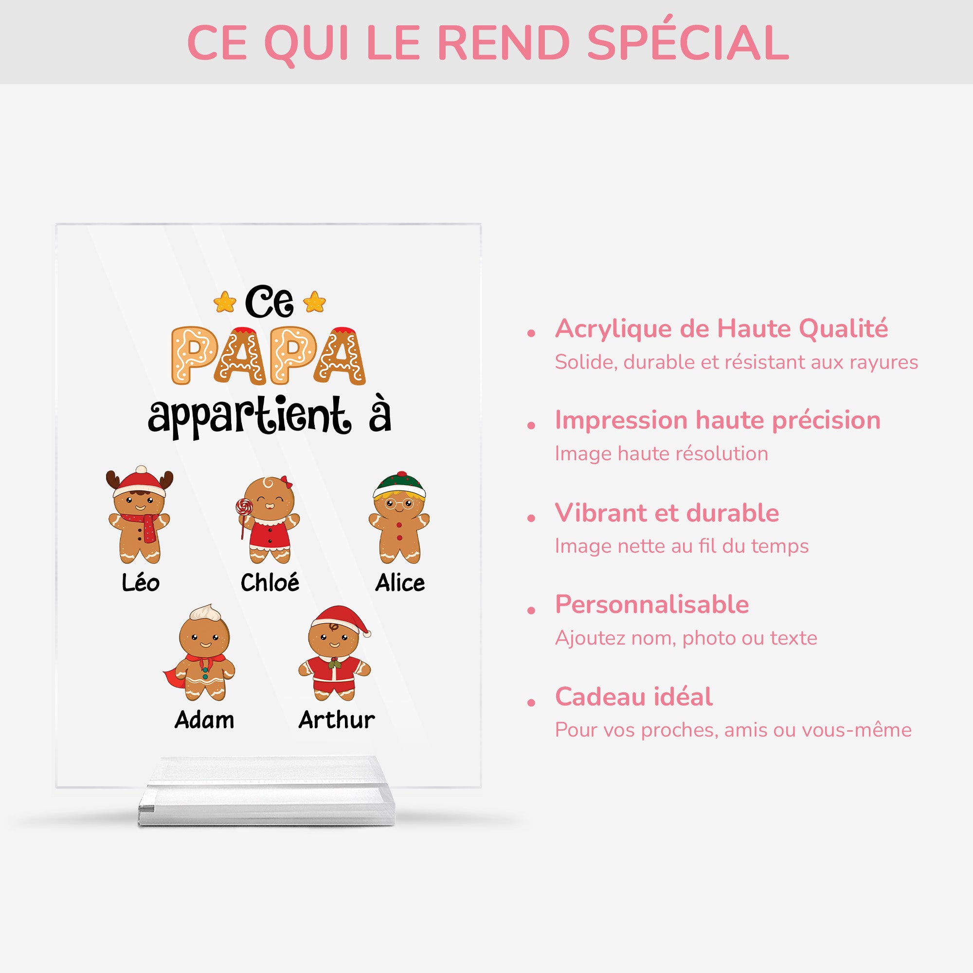 0661RFR5 plaque en acrylique personnalisee ce papa appartient a version biscuits 0661r8q7b