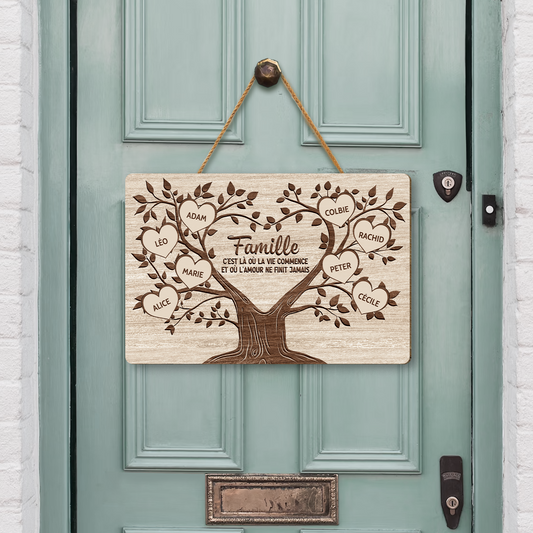 0725QFR2 plaque en bois personnalise pour famille larbre familial 0725qtt8i