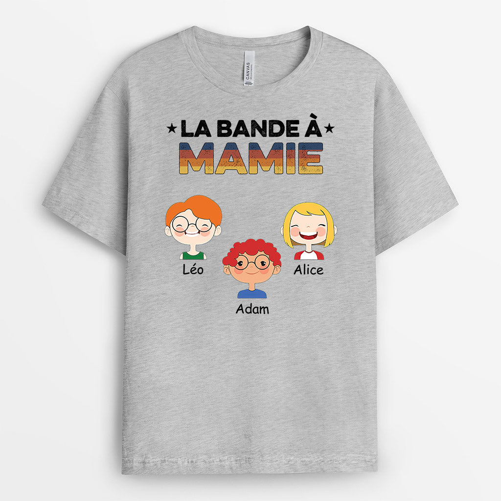 0755AFR2 Cadeau Personnalise T shirt Bande Maman Mamie
