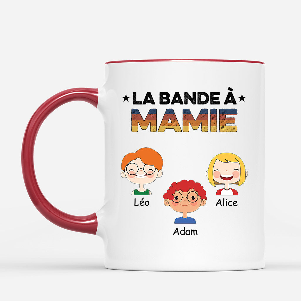 0755MFR2 Cadeau Personnalise Mug Bande Maman Mamie