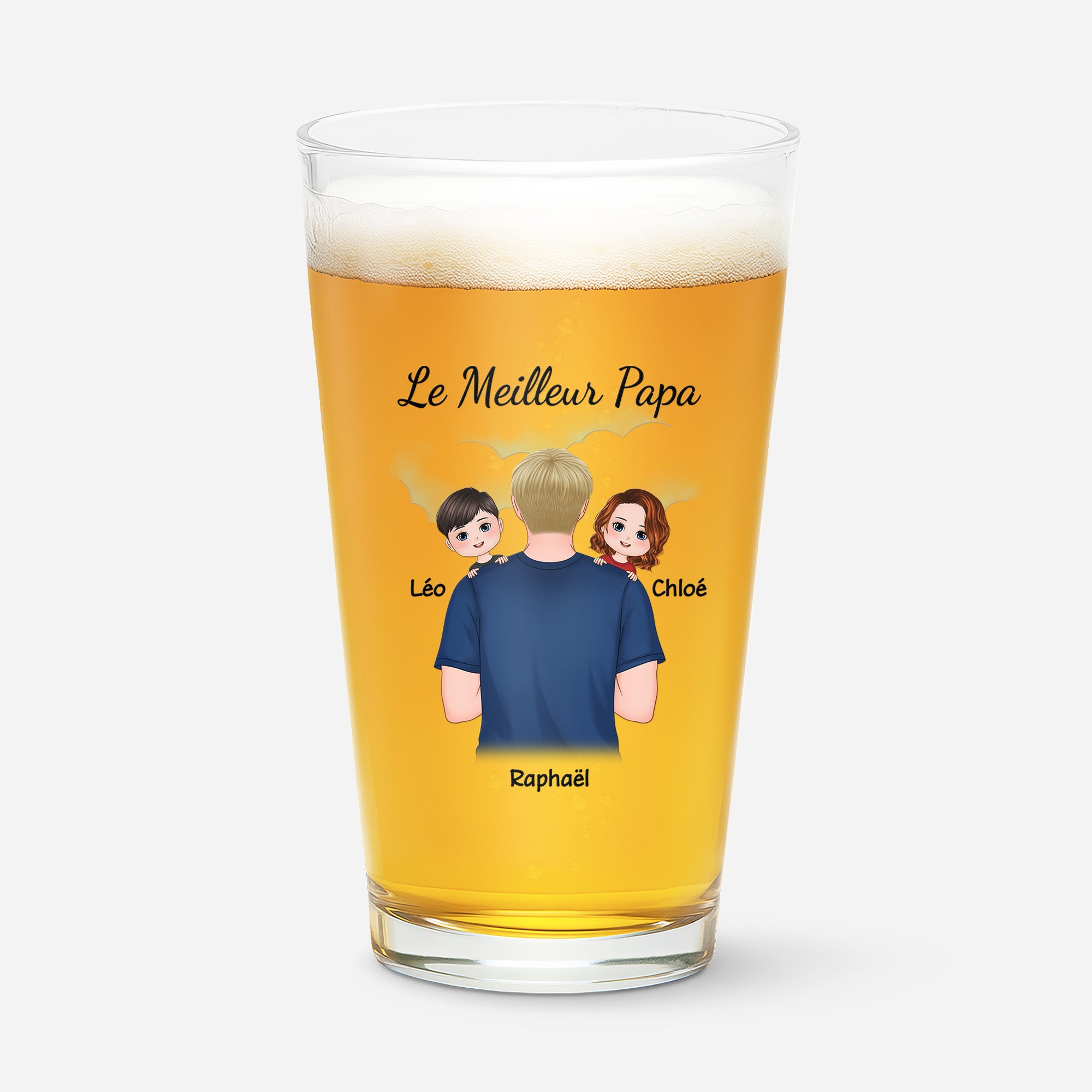 0771IFR1 verre a biere personnalise meilleur papa 0771itm0b