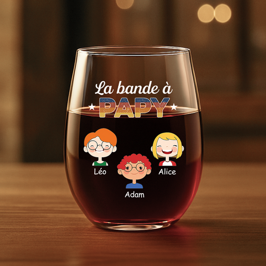 0793IFR1 verre a vin sans pied personnalise la bande a papy vintage 0793i8n7b