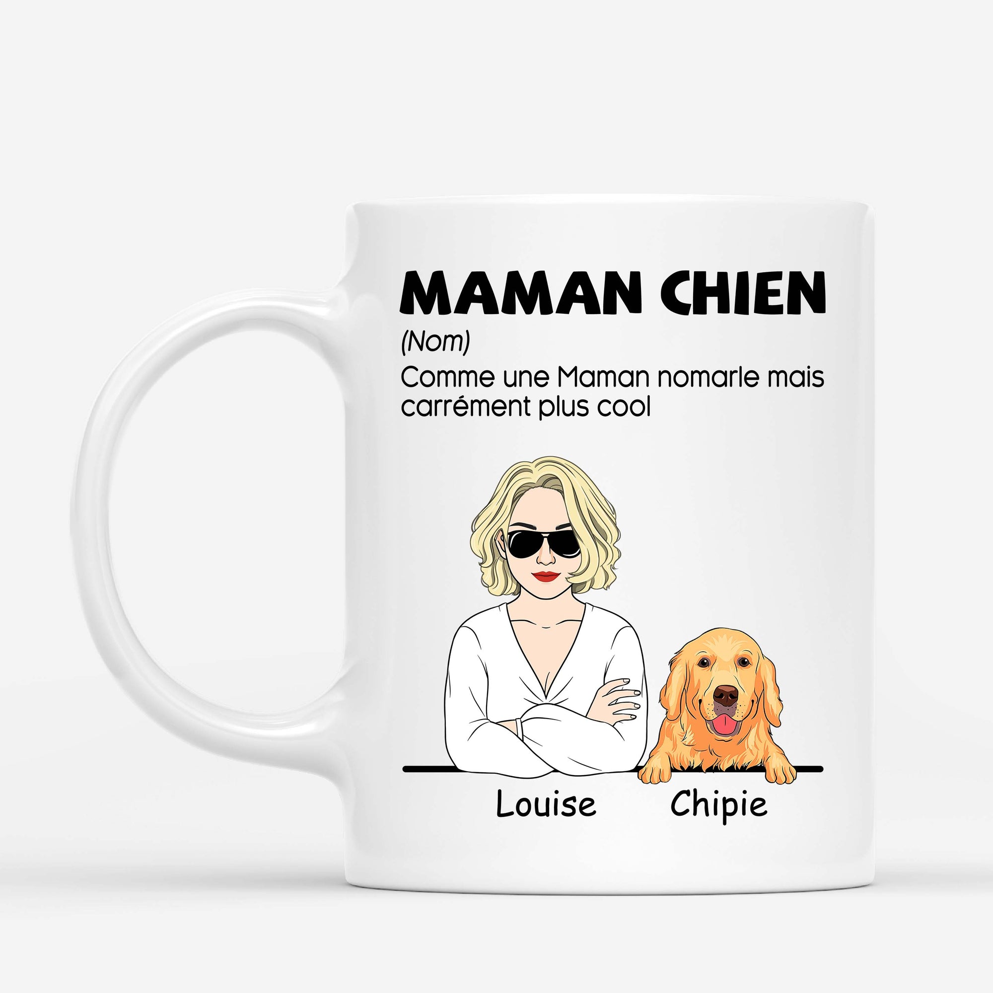 Maman Chien - Cadeau Personnalisé | Mug pour Amoureux des chiens