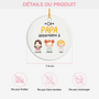 0827OFR3 ornement ceramique personnalise ce papa appartient a version pastel 0827o